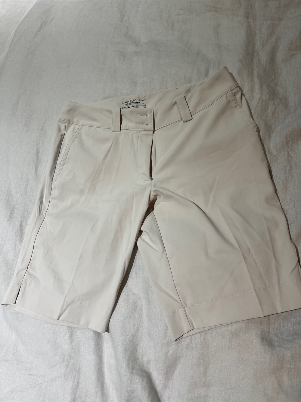 Nike Light Beige Women’s Golf Bermuda Shorts